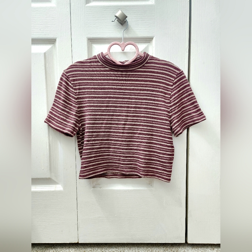 Burgundy Crop Top